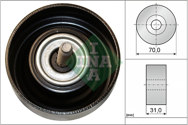 Deflection/Guide Pulley, V-ribbed belt